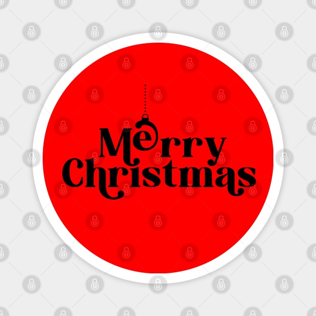 Merry Christmas Feliz Navidad Magnet by cariespositodesign